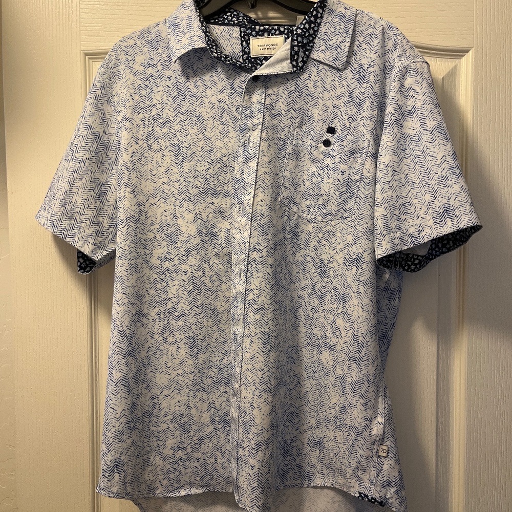 7 Diamonds Ultra Wave Short Sleeve button up polo